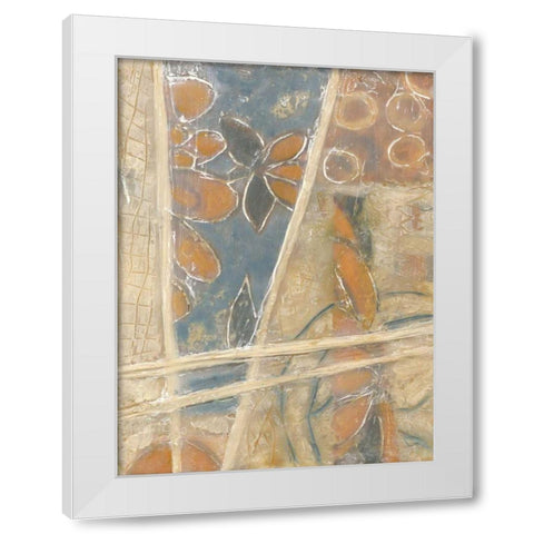 Layers of Pastel III White Modern Wood Framed Art Print by Deans, Karen