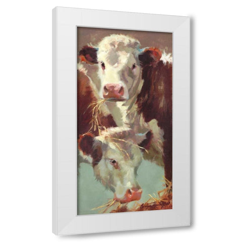 Hef n Her White Modern Wood Framed Art Print by Hawley, Carolyne