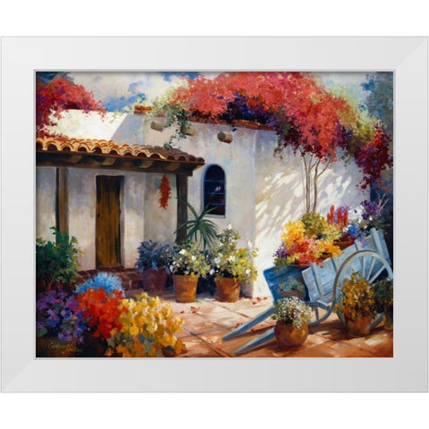 Casa Paloma White Modern Wood Framed Art Print by Hawley, Carolyne