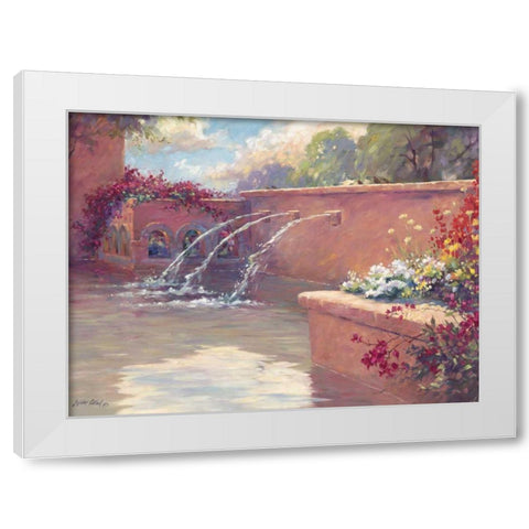 La Borgata White Modern Wood Framed Art Print by Pollard, Julie G.