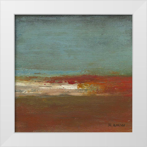 Sea Horizon III White Modern Wood Framed Art Print by Green-Aldridge, W.