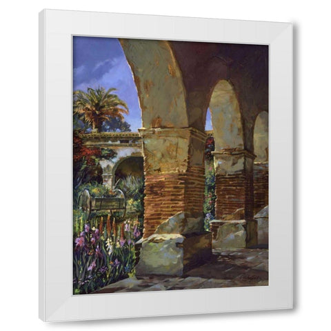 Arches White Modern Wood Framed Art Print by Hadfield, Clif
