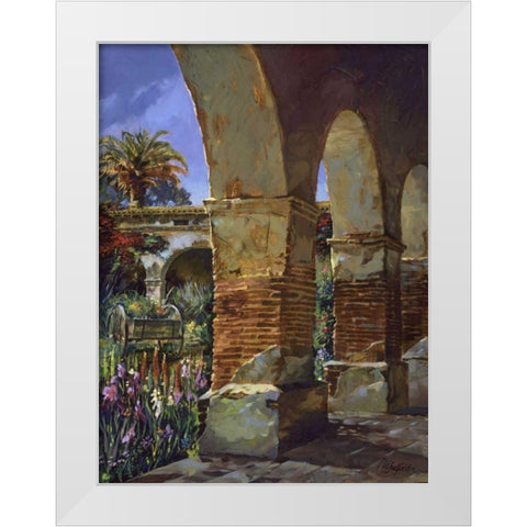 Arches White Modern Wood Framed Art Print by Hadfield, Clif