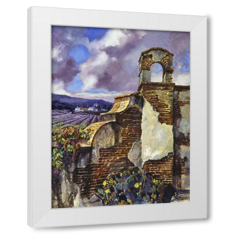 Mission Vineyard White Modern Wood Framed Art Print by Hadfield, Clif