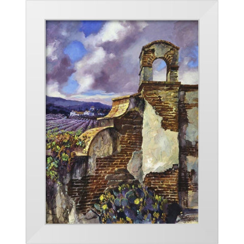 Mission Vineyard White Modern Wood Framed Art Print by Hadfield, Clif