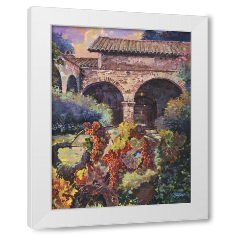 Harvest at the Mission  White Modern Wood Framed Art Print by Hadfield, Clif