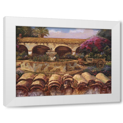 Mission Wall White Modern Wood Framed Art Print by Hadfield, Clif