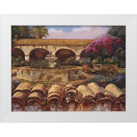 Mission Wall White Modern Wood Framed Art Print by Hadfield, Clif