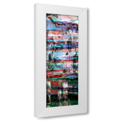 Textures Lines II White Modern Wood Framed Art Print by Harrington, Danielle