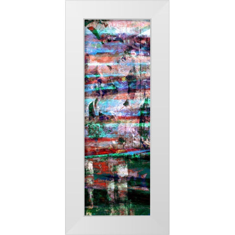 Textures Lines II White Modern Wood Framed Art Print by Harrington, Danielle