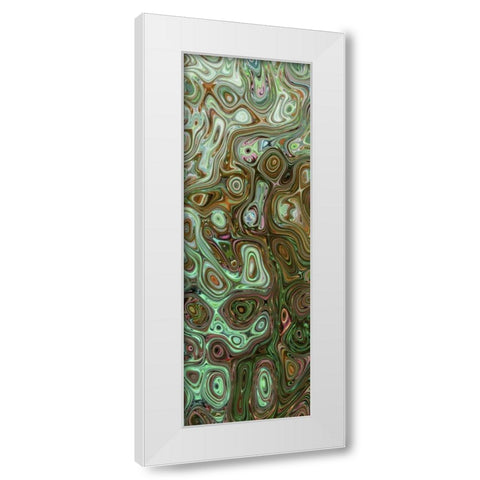 Creation II White Modern Wood Framed Art Print by Harrington, Danielle