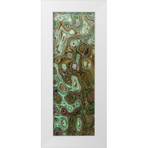 Creation II White Modern Wood Framed Art Print by Harrington, Danielle