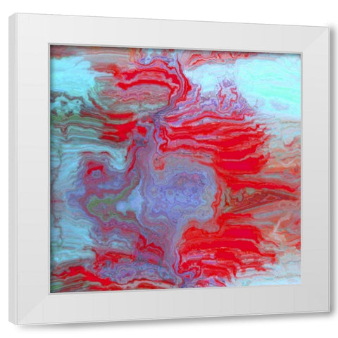 Coral Glass II White Modern Wood Framed Art Print by Harrington, Danielle