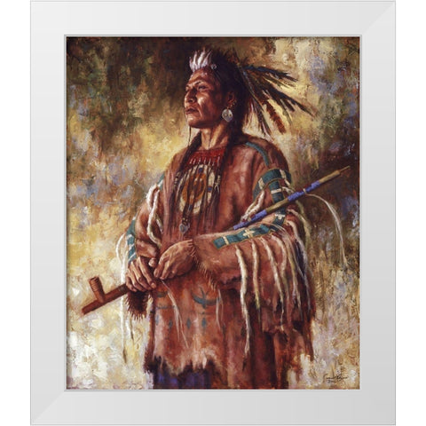 Nobility of Mind White Modern Wood Framed Art Print by Ayers, James