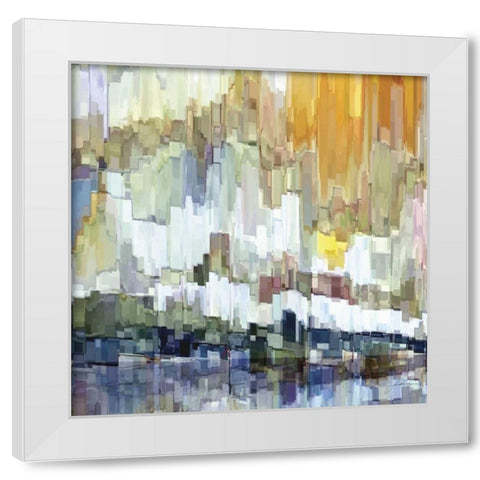 Glacier Bay II White Modern Wood Framed Art Print by Burghardt, James