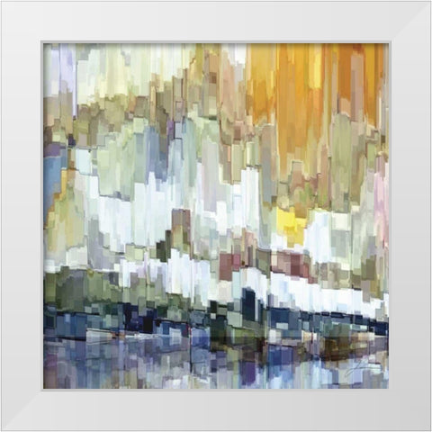 Glacier Bay II White Modern Wood Framed Art Print by Burghardt, James