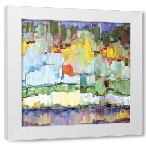 Glacier Bay IV White Modern Wood Framed Art Print by Burghardt, James