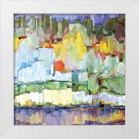 Glacier Bay IV White Modern Wood Framed Art Print by Burghardt, James