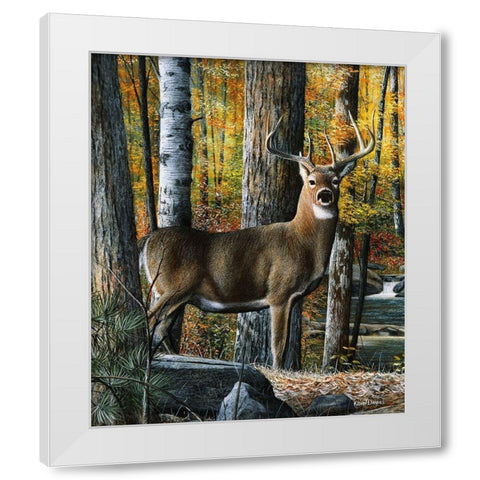 Broken Silence White Modern Wood Framed Art Print by Daniel, Kevin