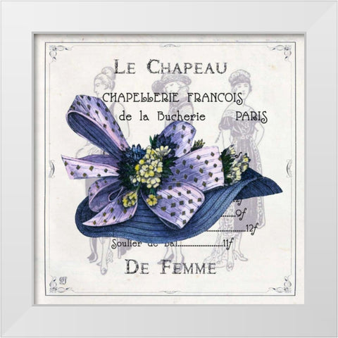 Haute Couture I White Modern Wood Framed Art Print by Joyner, Ginny