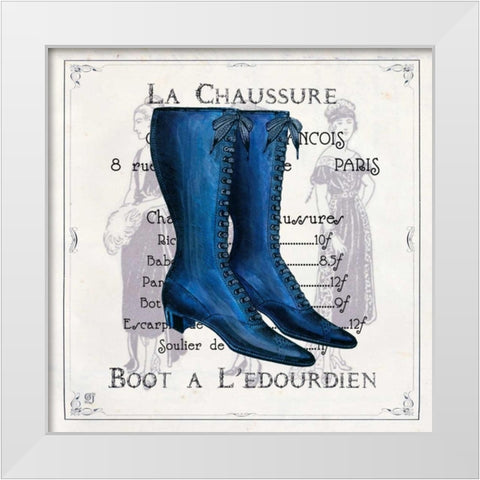 Haute Couture III White Modern Wood Framed Art Print by Joyner, Ginny