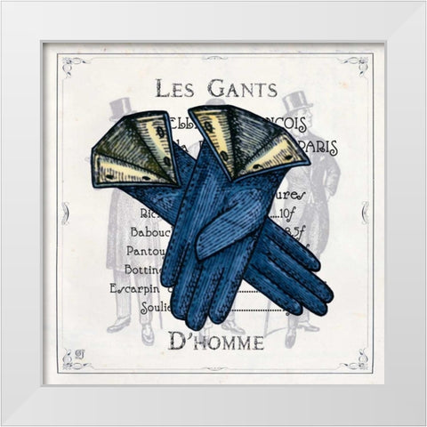 Haute Couture VII White Modern Wood Framed Art Print by Joyner, Ginny