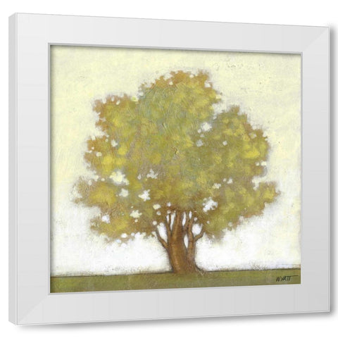 Spring Morning White Modern Wood Framed Art Print by Wyatt Jr., Norman