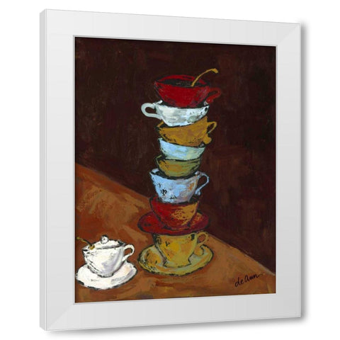 Tipped II White Modern Wood Framed Art Print by Hebert, Deann