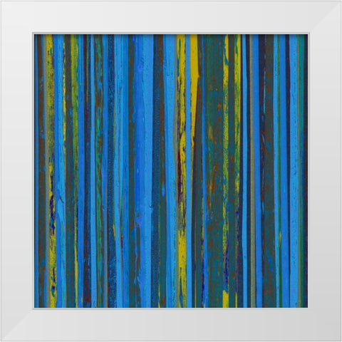 Royal Stripes I White Modern Wood Framed Art Print by Mountain, Ricki