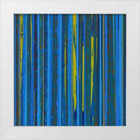Royal Stripes II White Modern Wood Framed Art Print by Mountain, Ricki