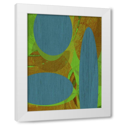 Earth I White Modern Wood Framed Art Print by Mountain, Ricki