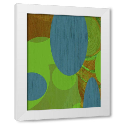 Earth II White Modern Wood Framed Art Print by Mountain, Ricki