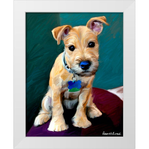 Snack Attack White Modern Wood Framed Art Print by McClintock, Robert