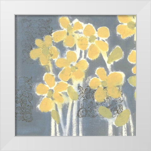 Sunny Breeze I White Modern Wood Framed Art Print by Vision Studio