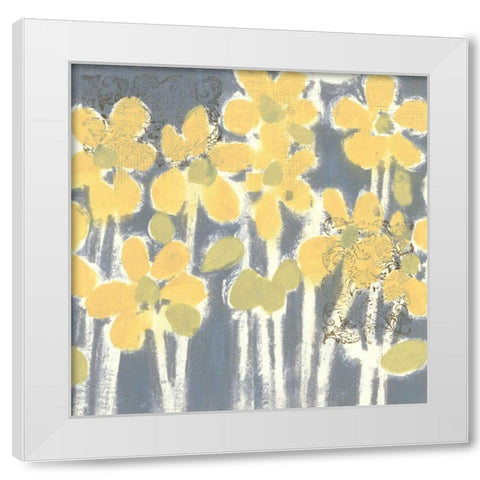 Sunny Breeze IV White Modern Wood Framed Art Print by Vision Studio