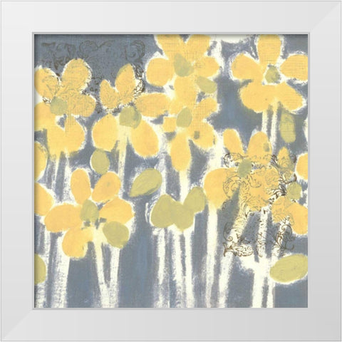 Sunny Breeze IV White Modern Wood Framed Art Print by Vision Studio