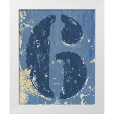 Vintage Numbers VI White Modern Wood Framed Art Print by Harper, Ethan
