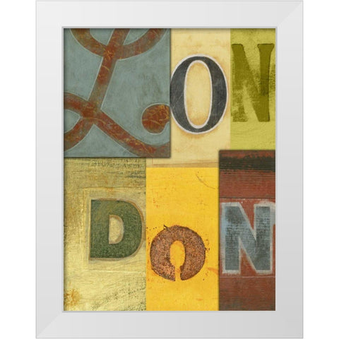 London White Modern Wood Framed Art Print by Vision Studio