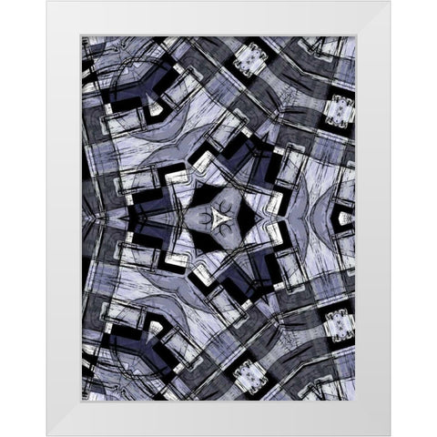 Complex IV White Modern Wood Framed Art Print by Burghardt, James