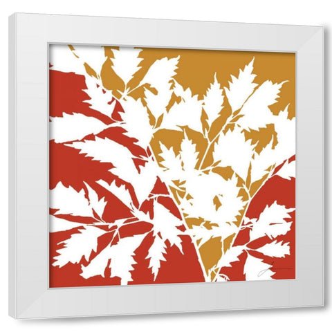 Split Stem II White Modern Wood Framed Art Print by Burghardt, James