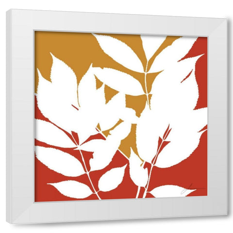 Split Stem III White Modern Wood Framed Art Print by Burghardt, James