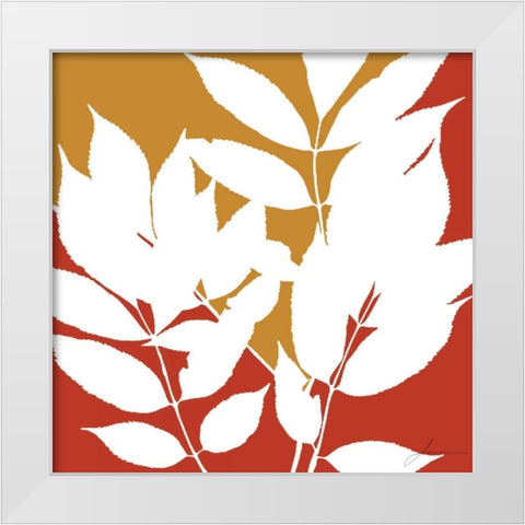 Split Stem III White Modern Wood Framed Art Print by Burghardt, James