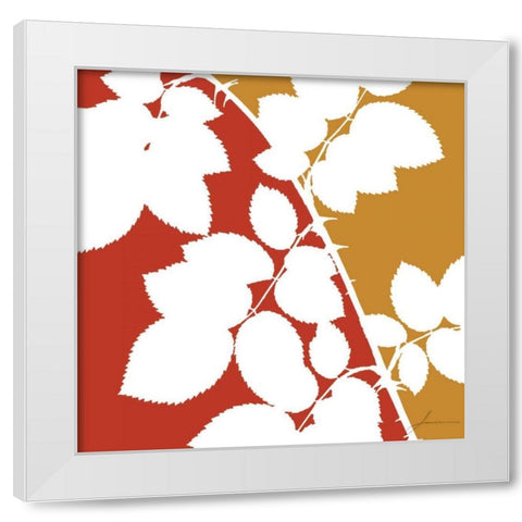 Split Stem IV White Modern Wood Framed Art Print by Burghardt, James