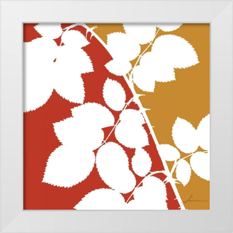 Split Stem IV White Modern Wood Framed Art Print by Burghardt, James