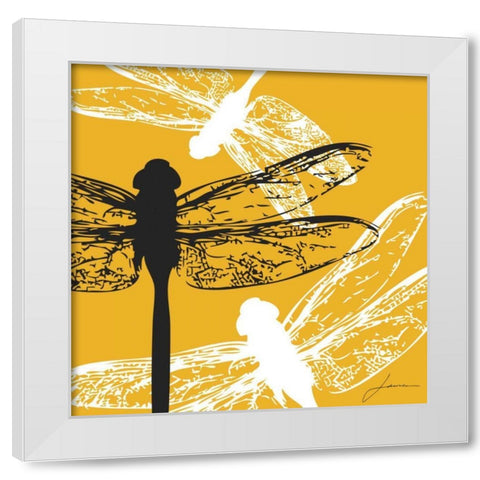 Pop Fly I White Modern Wood Framed Art Print by Burghardt, James