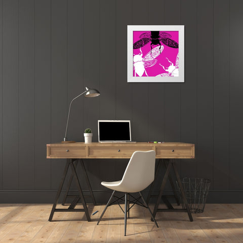 Pop Fly II White Modern Wood Framed Art Print by Burghardt, James