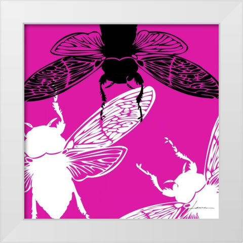 Pop Fly II White Modern Wood Framed Art Print by Burghardt, James