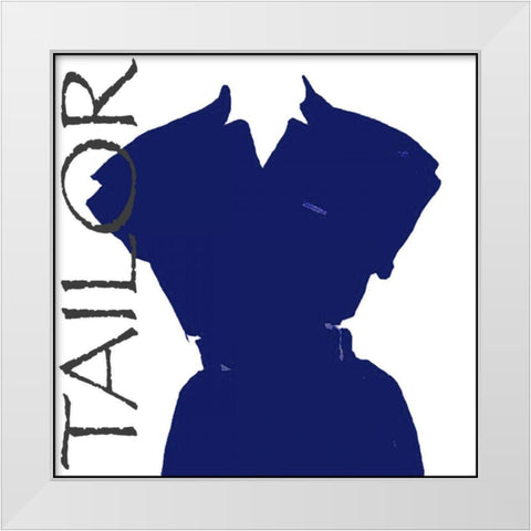 Fashion Tailored White Modern Wood Framed Art Print by Della-Piana, Elissa