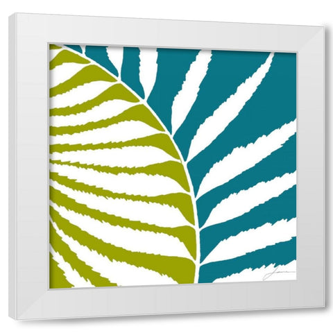 Duo Stem V White Modern Wood Framed Art Print by Burghardt, James