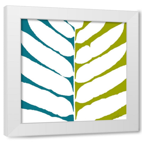 Duo Stem VI White Modern Wood Framed Art Print by Burghardt, James